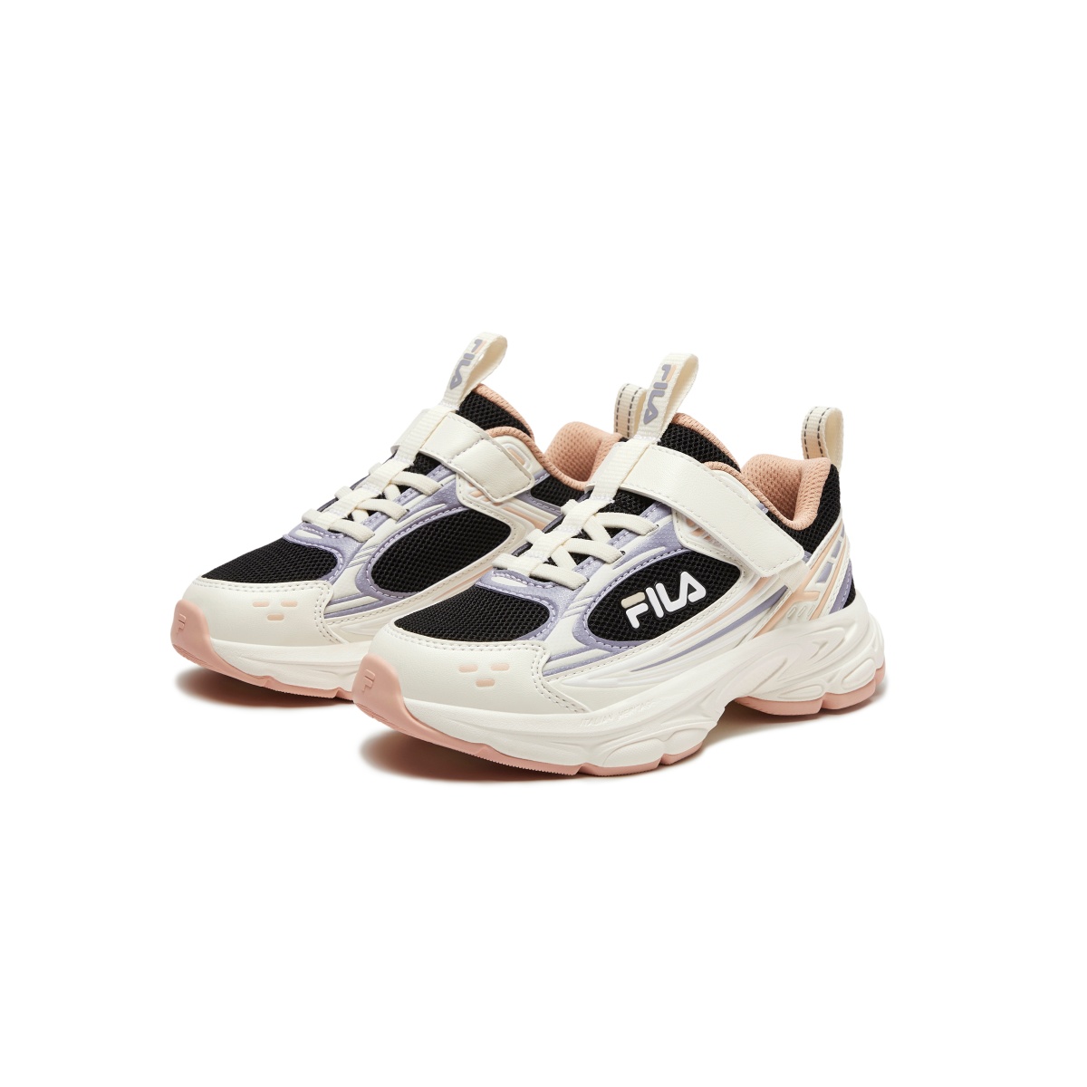 Детские кроссовки Heritage FHT для дошкольников FILA KIDS, черный/фиолетовый — фото 3