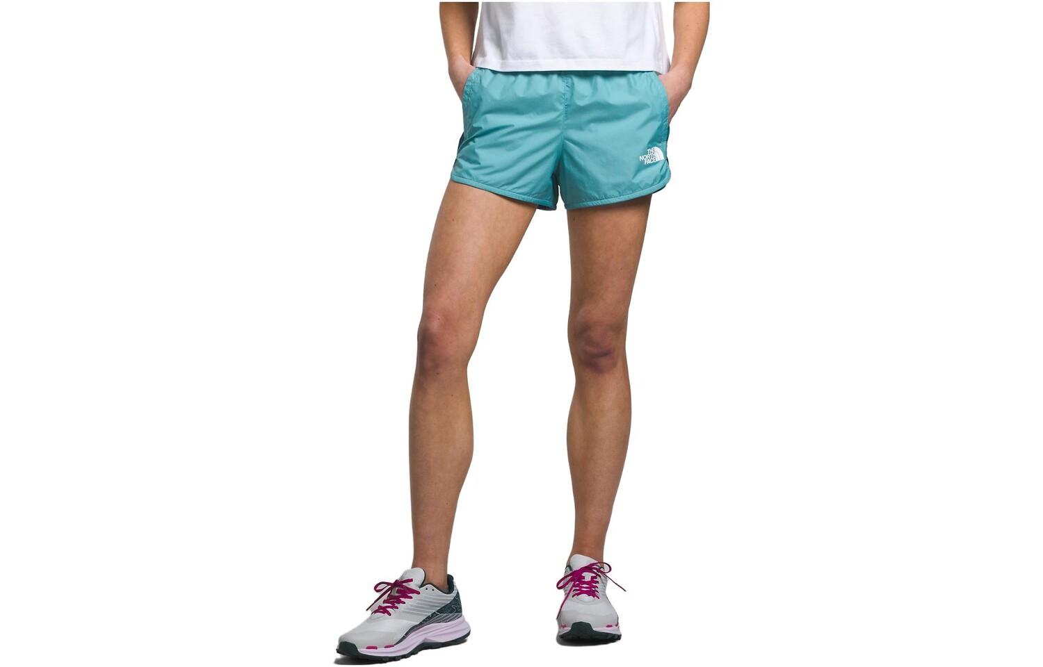 

Повседневные шорты женские небесно-голубые The North Face