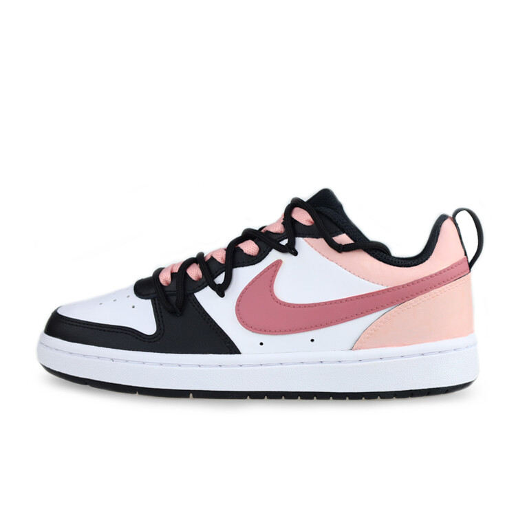 

Кроссовки Nike Court Borough Skateboarding Shoes Women's Low-top Core Black / Cloud White / Team Shock Pink 2, черный