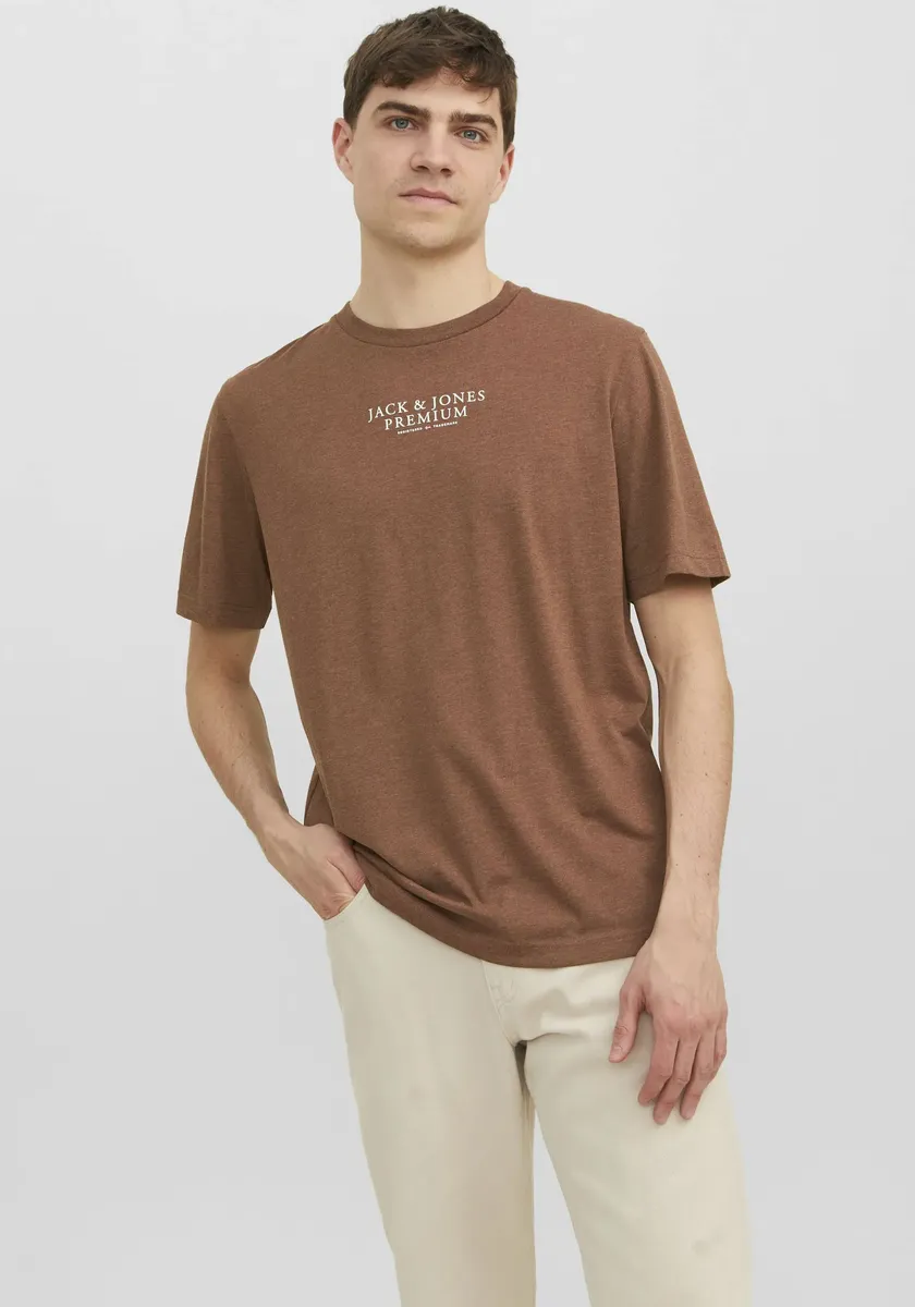 

Рубашка с круглым вырезом Jack & Jones "JPRBLUARCHIE TEE CREW NECK", цвет Bison