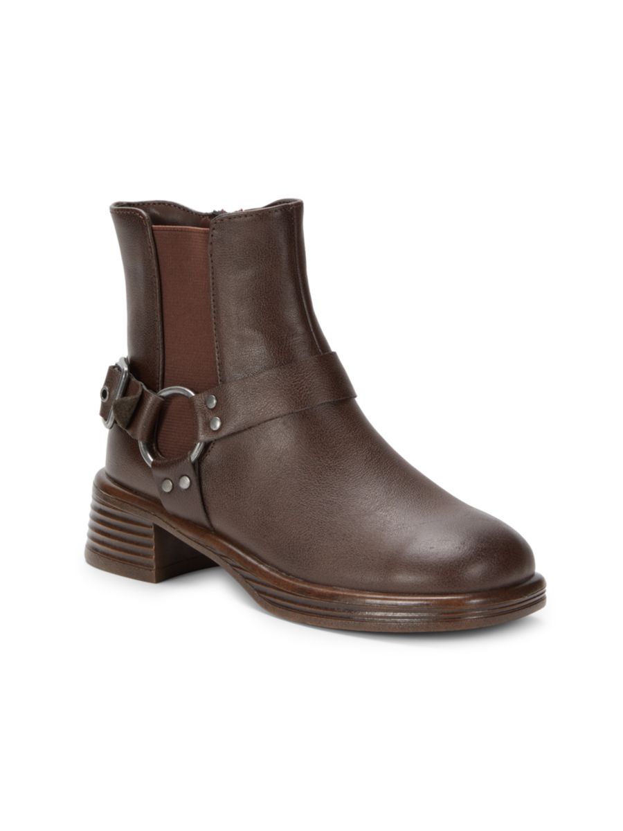 

Ботильоны из кожи Rider Steve Madden, цвет Brown Leather