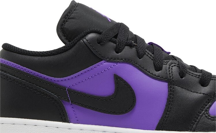 Кроссовки Air Jordan 1 Low GS 'Purple Venom', фиолетовый — фото 2