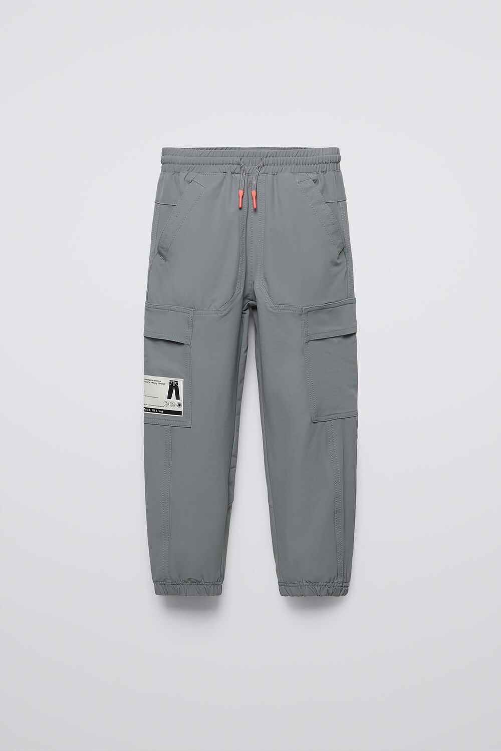 

Спортивные брюки карго ZARA, синий/серый