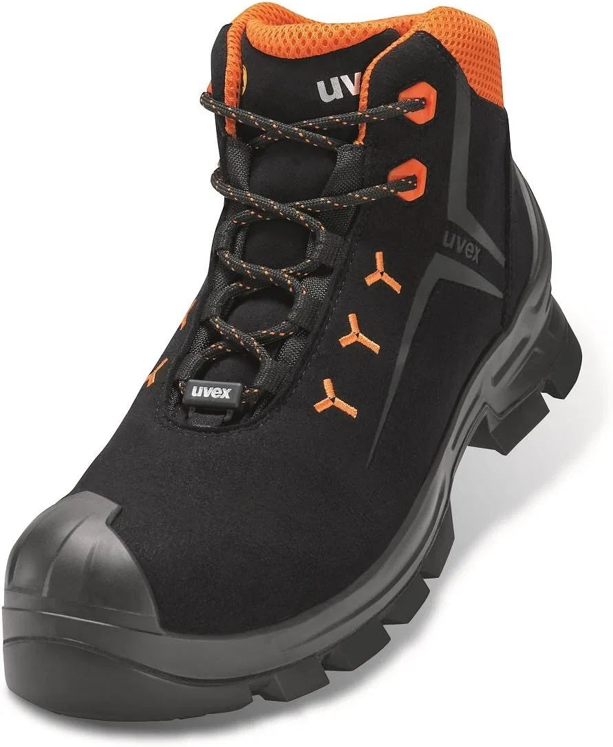 Мужские защитные ботинки Uvex 2 Vibram 6529239 ESD, размер S3, цвет: 39, черные, красные, 1 пара
