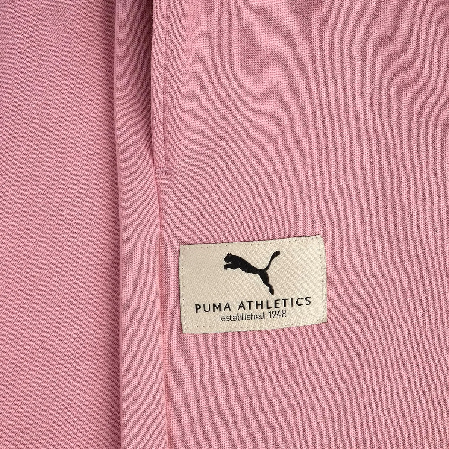 Детские спортивные брюки Puma с логотипом Core Logo, на флисовой подкладке, с эластичным поясом, легко надеваются, Poised Pink — фото 4