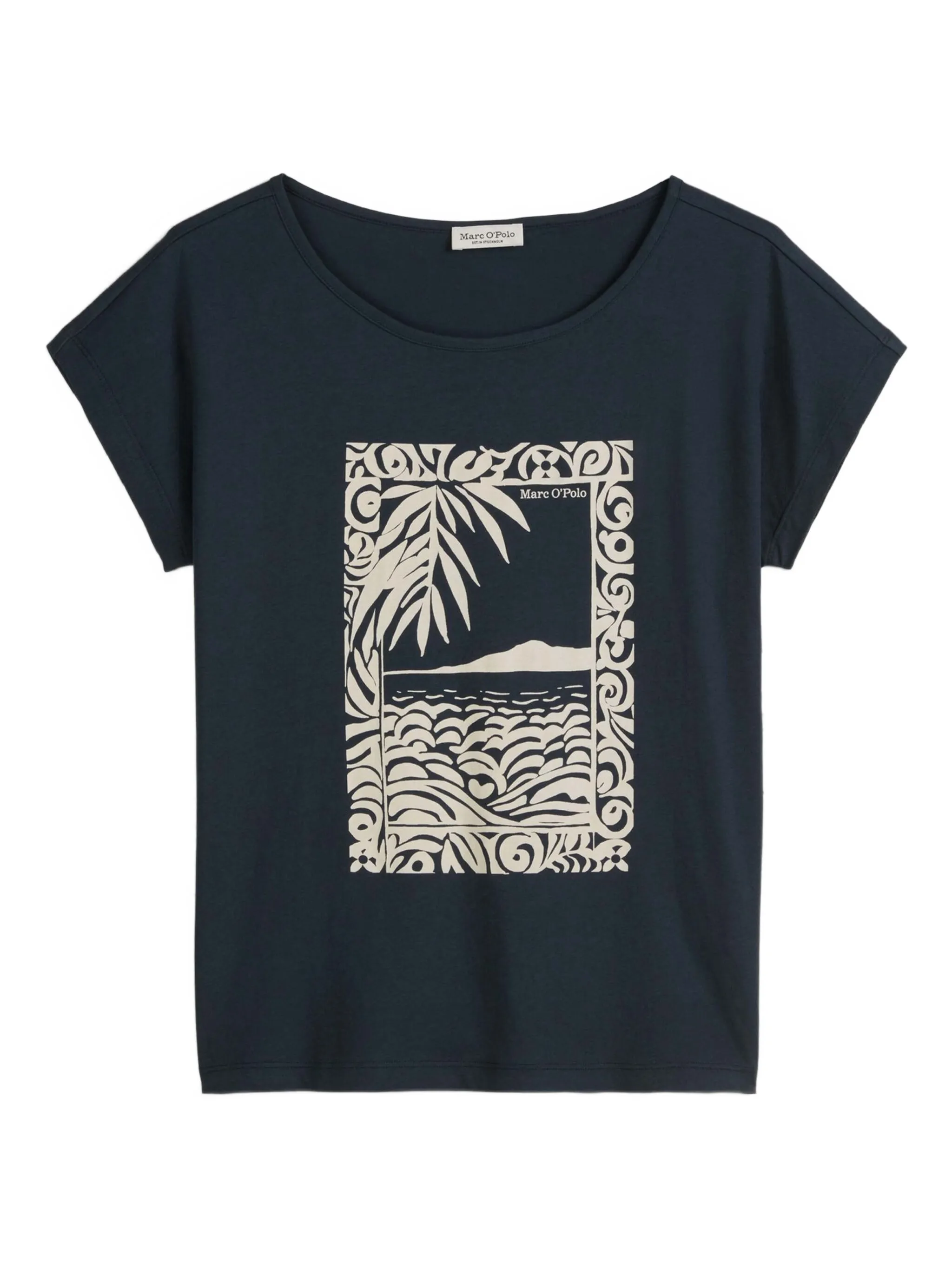 

Футболка с графичным принтом Marc O'Polo, синий