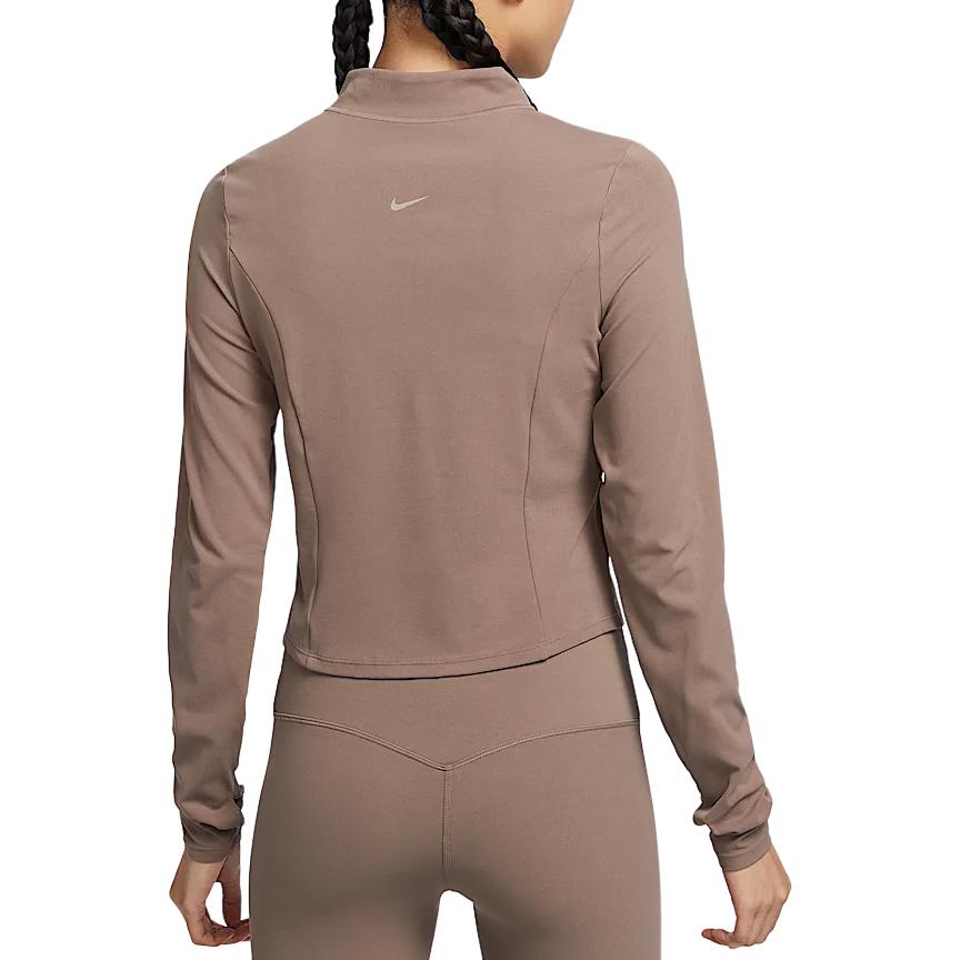 Nike Женская куртка ZenvyDri Fit SS25, Mink Brown/White — фото 3