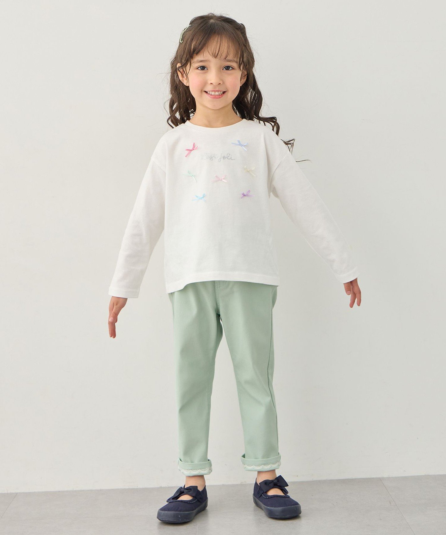 Эластичные штаны Tokimeki в виде кошек ANY KIDS, Mint [062] — фото 2