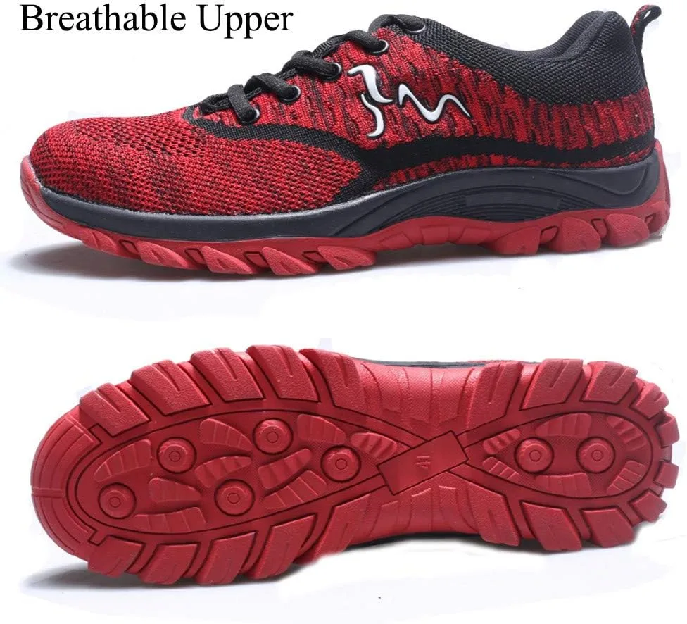 Кроссовки Morbuy Stahlkappe Arbeitsschuhe Herren, Atmungsaktiv Sicherheitsschuhe Leicht Damen Sportlich Schuhe Trekking Mesh Schutzschuhe Gummi, синий — фото 3