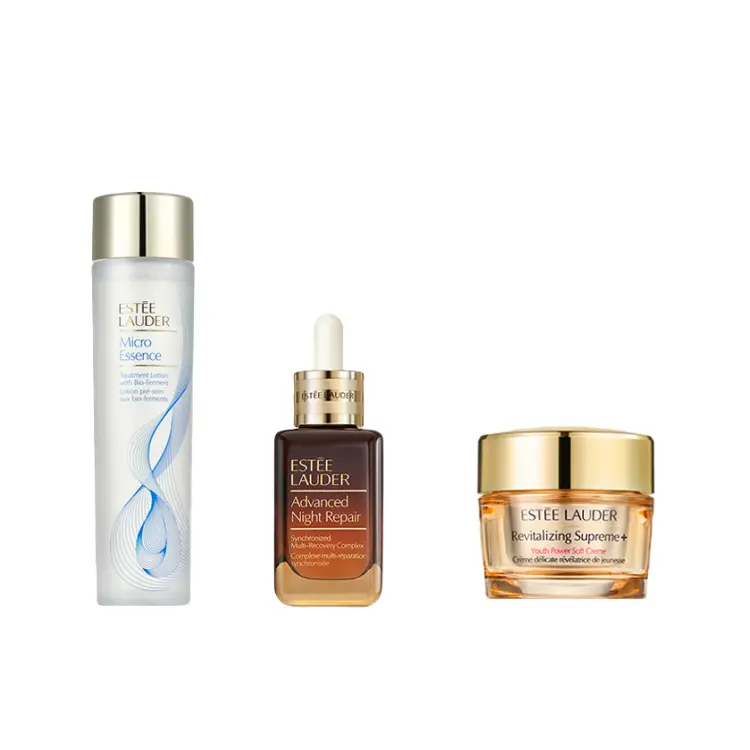 

ESTEE LAUDER Набор из трех водяных сывороток, Original Serum и крем для лица Little Brown Bottle Smart Essence