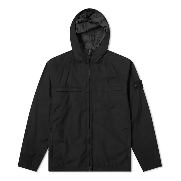 

Куртка ghost reversible hooded jacket 'black' Stone Island, черный