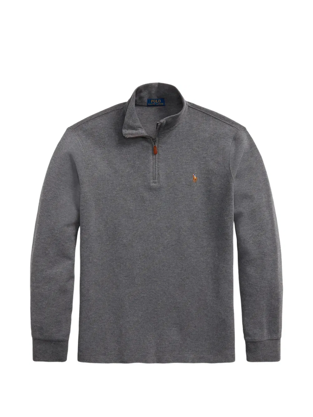Свитер с застежкой-молнией до середины груди Polo Ralph Lauren, серый