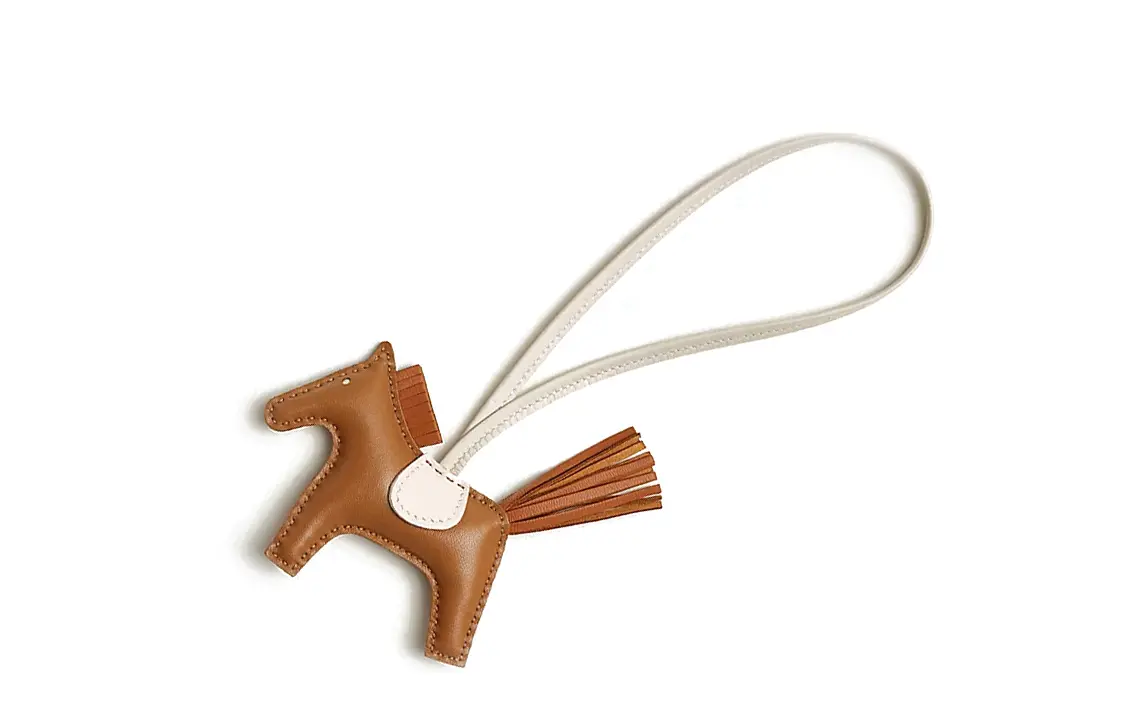 HERMES Кожаный аксессуар из ягнёнка унисекс коричневый, Brown — фото 3