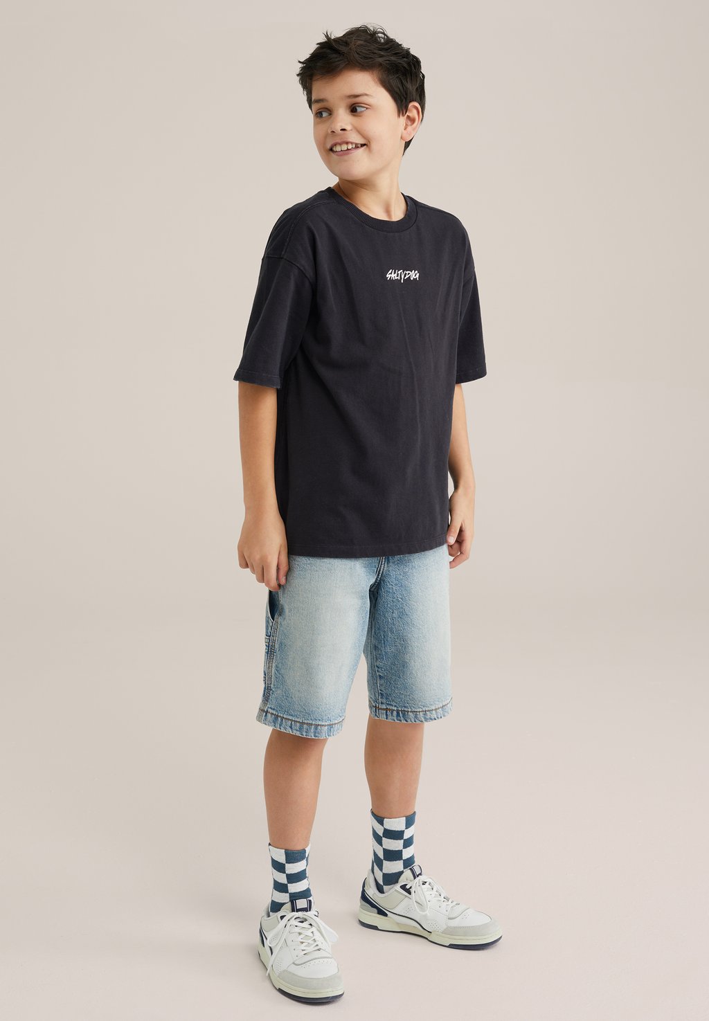 

Футболка с принтом SALTY DOG WE Fashion, черный