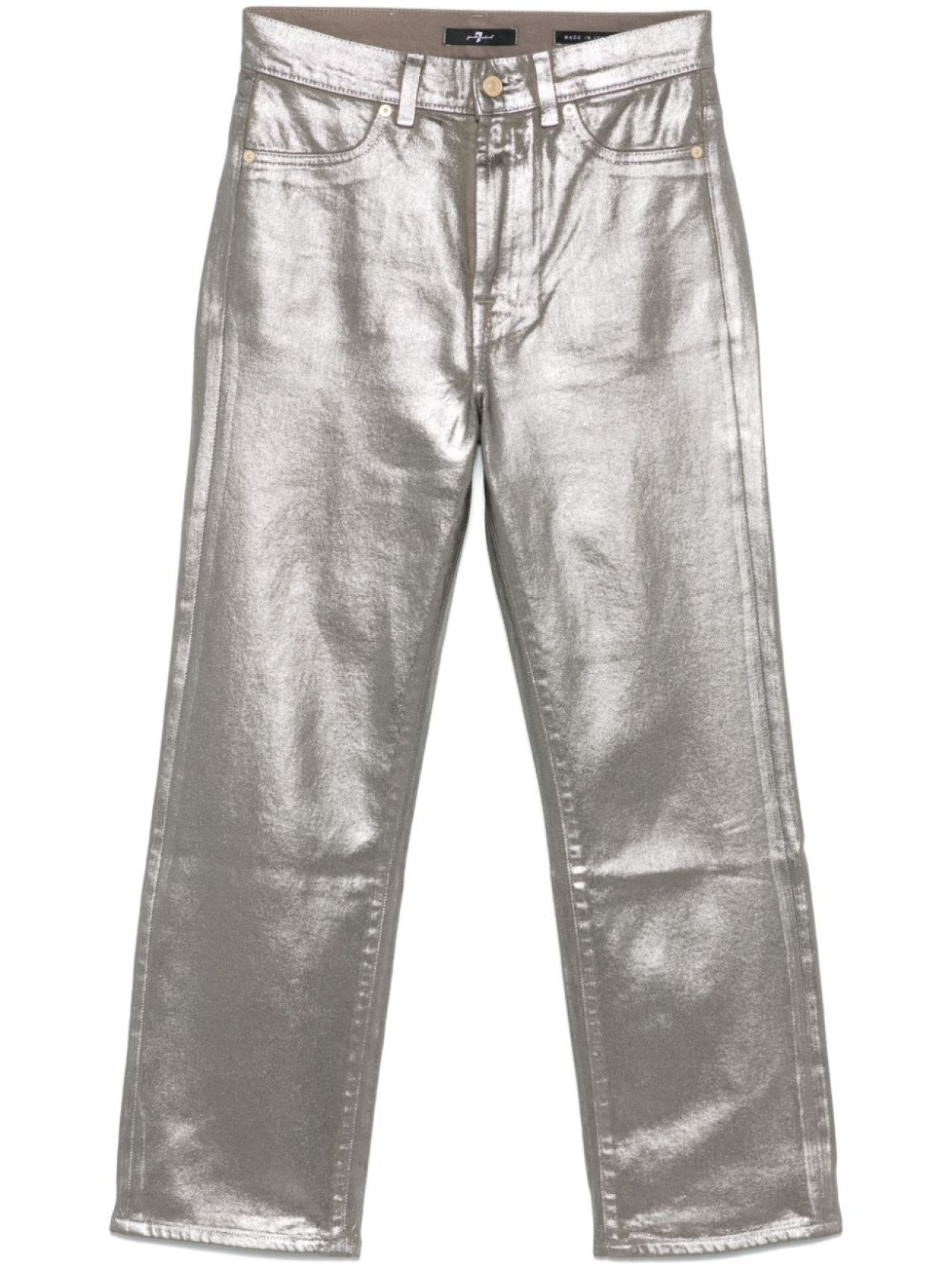 

7 For All Mankind джинсы Logan Stovepipe, серебряный