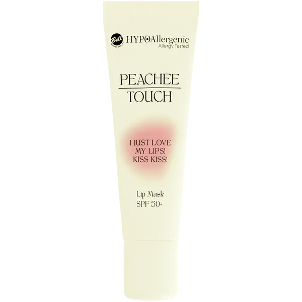 

Маска для губ с spf50 01 я просто обожаю свои губы! поцелуй поцелуй!, 10 г Hypoallergenic Bell X peachee touch