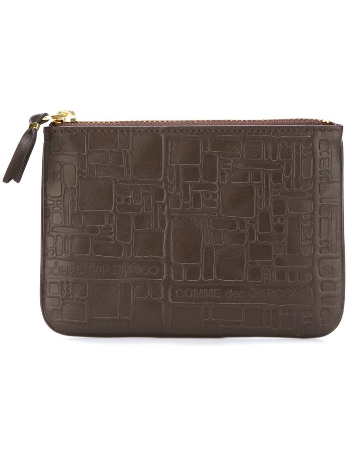 

Comme Des Garçons Wallet кошелек 'Embossed Logo', коричневый