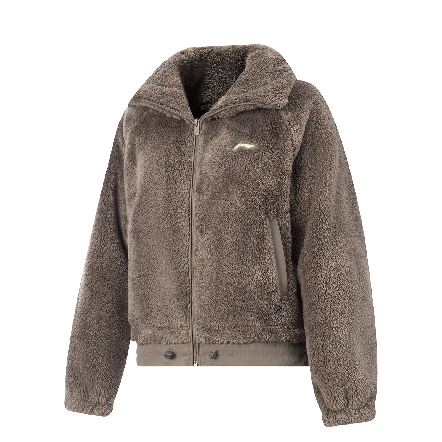 

LINING Фитнес серия бархатное пальто женское, Tree Gray Brown