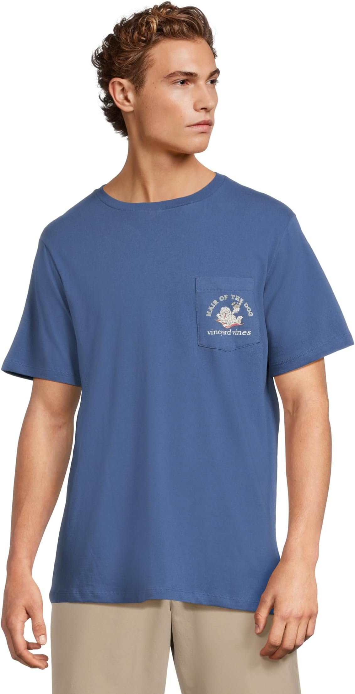 

Мужская футболка с коротким рукавом и карманом Hair Of The Dog Vineyard Vines, Moonshine