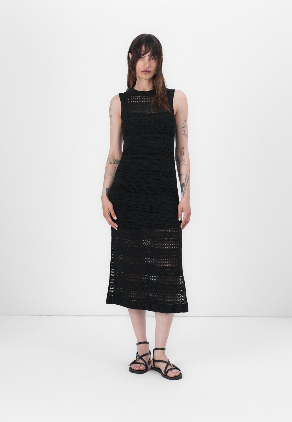 

Вязаное платье MIDI DRESS Tommy Hilfiger, черный