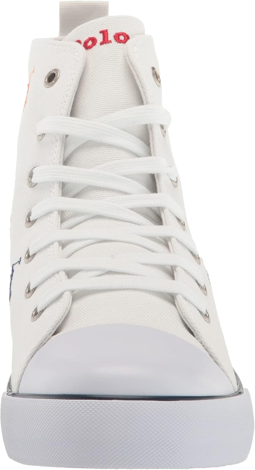 Кроссовки Polo Ralph Lauren Boys Hamptyn Hi II белые многоцветные — фото 2