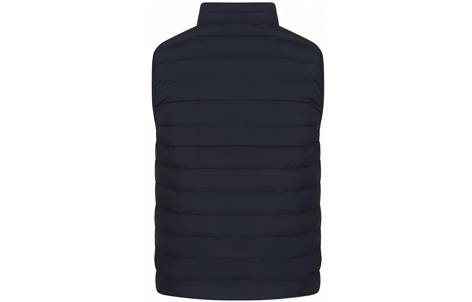 EMPORIO ARMANI Стеганый жилет с логотипом, Marine Blue — фото 4