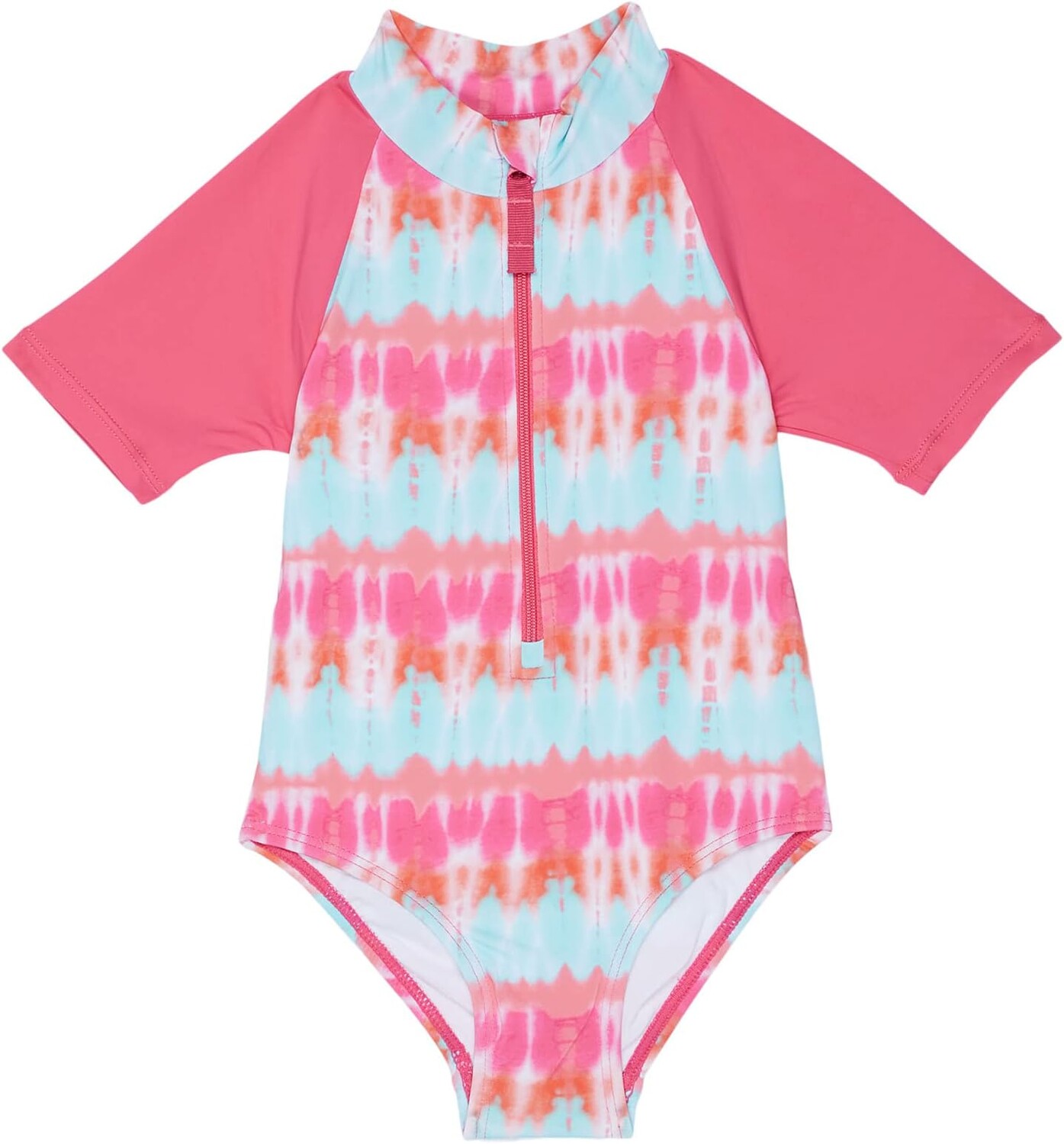 

Купальник Hatley Kids Summer Tie-Dye Rashguard One-Piece, розовый