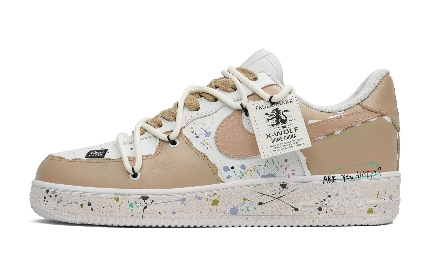 

Кроссовки Nike Air Force 1 Skateboarding Shoes Unisex Low-top Khaki, хаки
