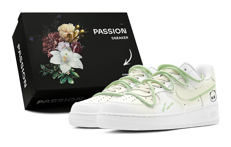 

Кроссовки Nike Air Force 1 Skateboarding Shoes Men Low-top White, желтый