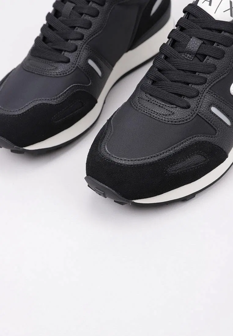 Мужские низкие кроссовки Armani Exchange XUX149 Black — фото 4