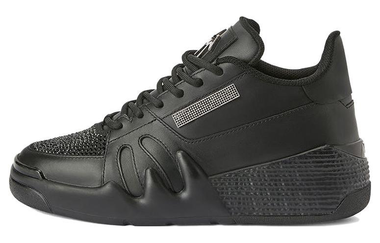 Женские кроссовки Giuseppe Zanotti с кристаллами Talon, черные