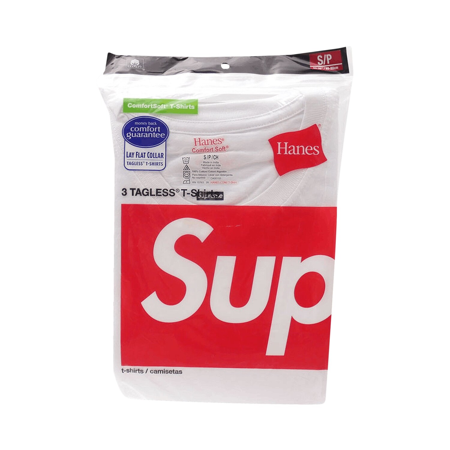 

Футболки без тегов Supreme x Hanes (3 шт.), белые, Белый, Футболки без тегов Supreme x Hanes (3 шт.), белые