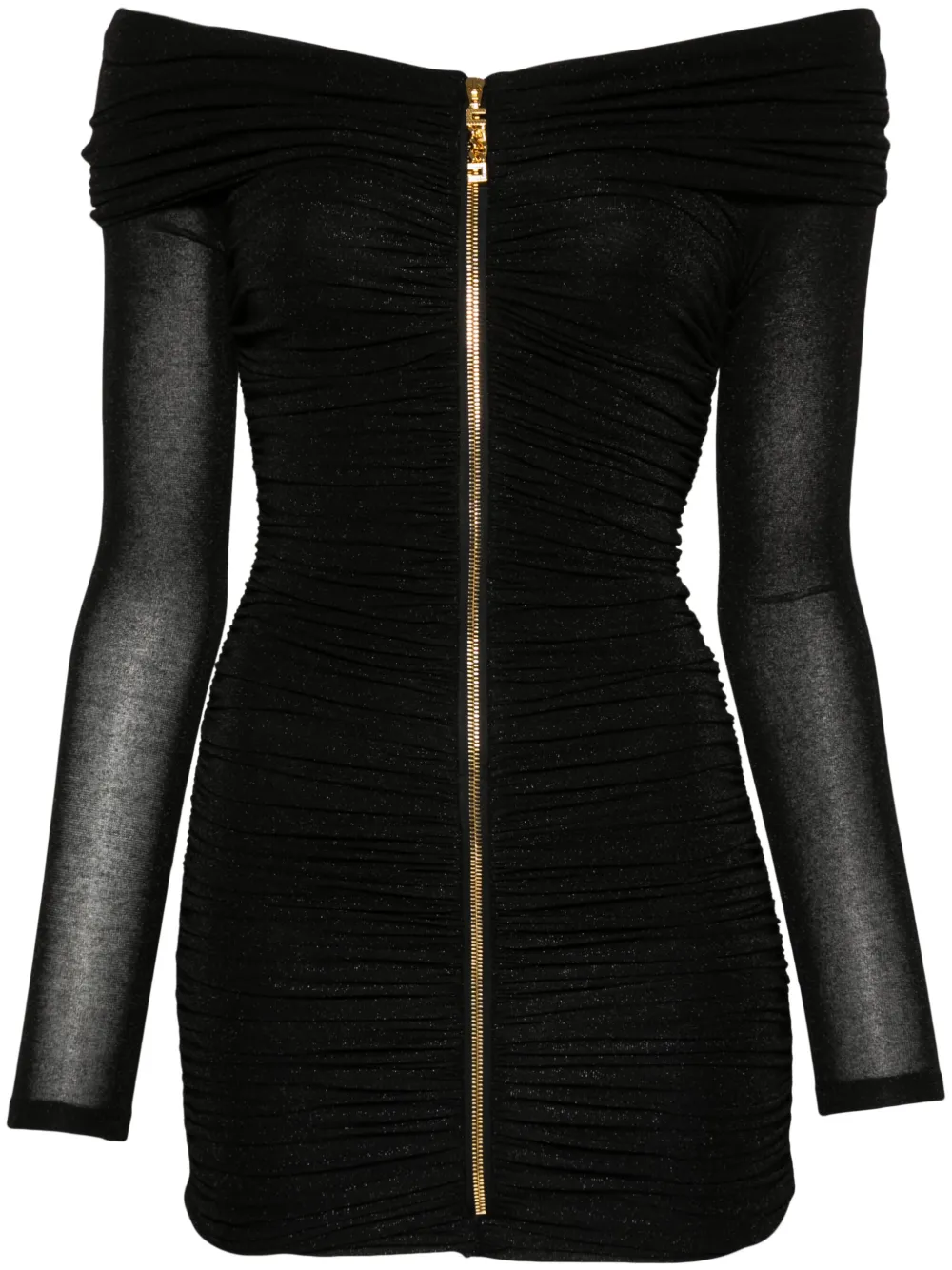 

Платье мини с люрексом Elisabetta Franchi, черный