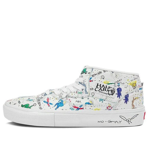 

Кроссовки no-comply x daniel johnston x skate half cab Vans, белый