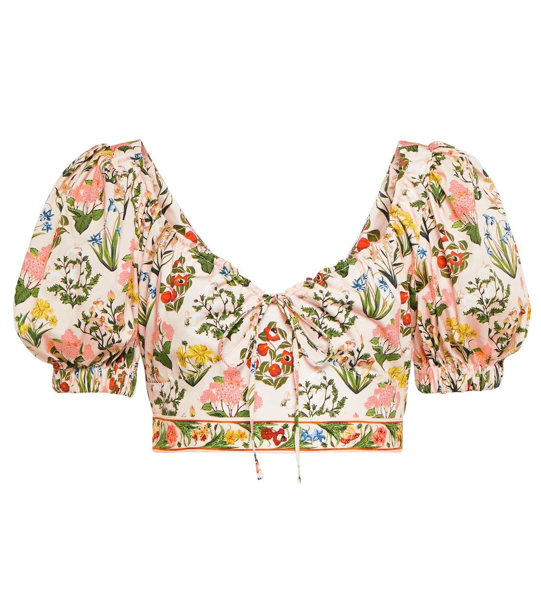 

Укороченный топ из хлопка Palmarosa Agua by Agua Bendita, Amanecer