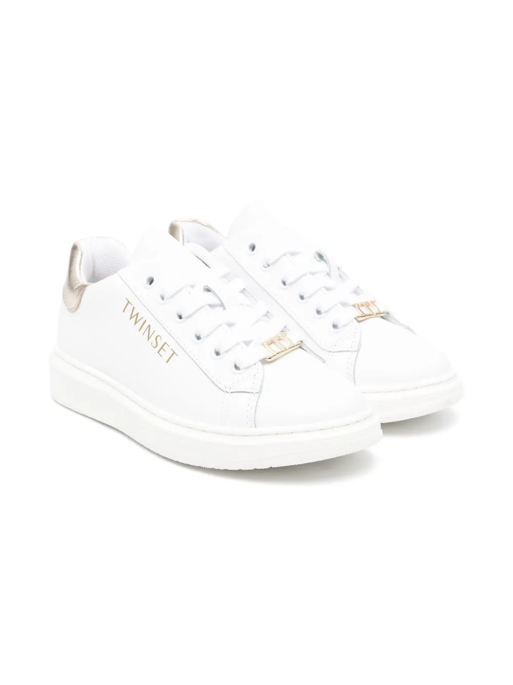 

Кроссовки с логотипом TWINSET Kids, белый