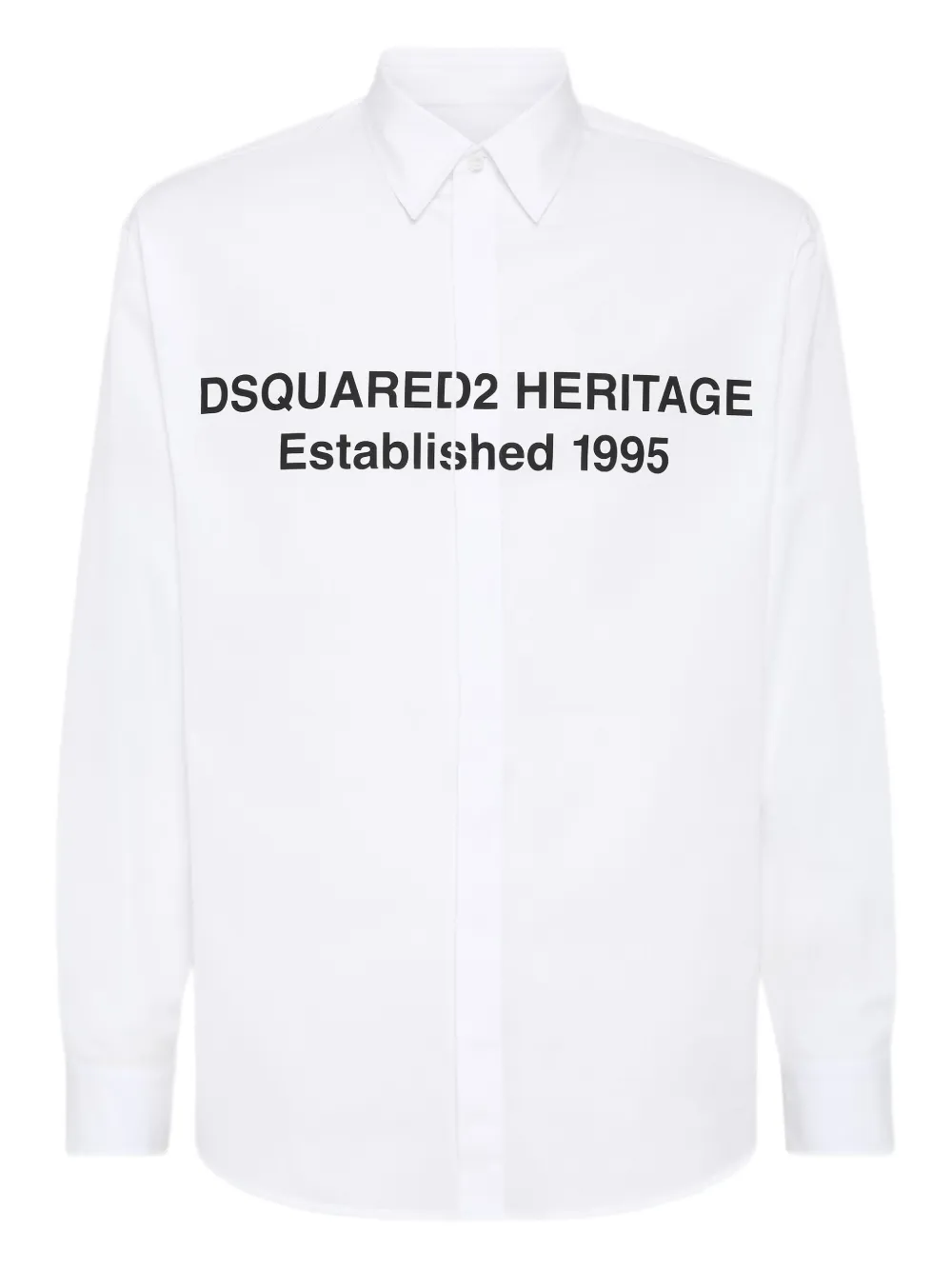 

Рубашка с принтом DSQUARED2, белый