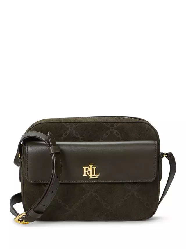 

Сумка кросс-боди Ralph Lauren Lauren Ralph Lauren Marcy Suede Blend, цвет dark olive