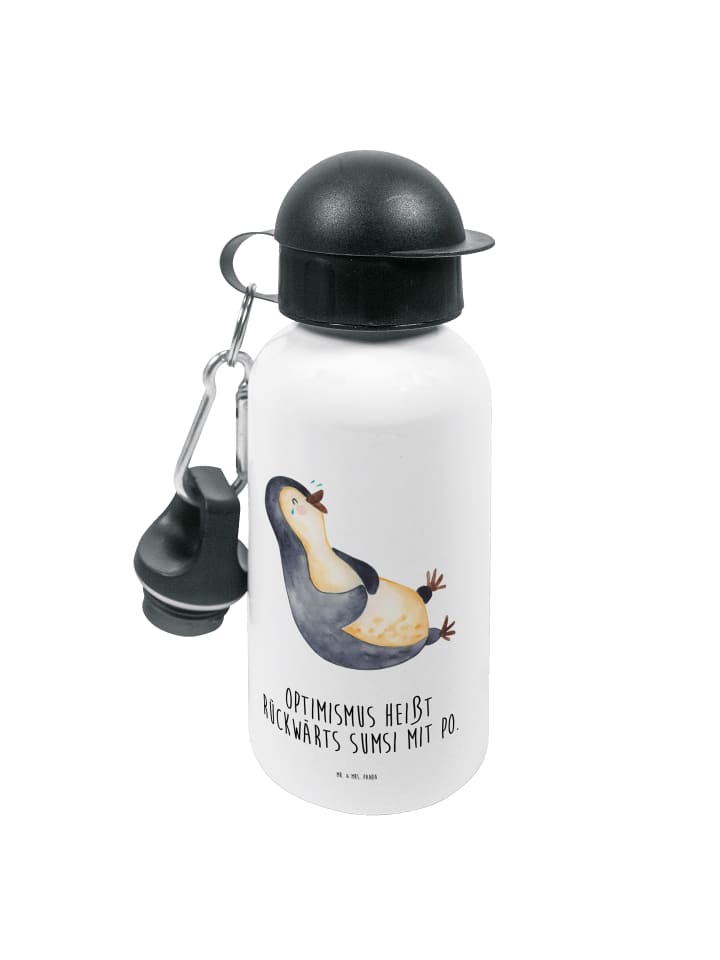 

Mr. & Mrs. Panda Бутылка с водой, на которой изображен смеющийся пингвин и надпись белым шрифтом