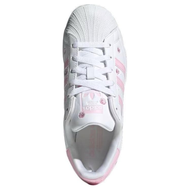 Adidas Superstar J «Розовая цветочная вышивка» Adidas Originals, розовый — фото 4