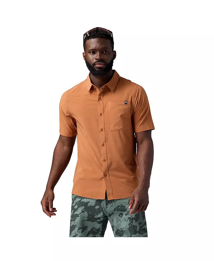 

Мужская майка Slickrock с коротким рукавом и пуговицами горный велосипед майки короткий рукав Backcountry, красный