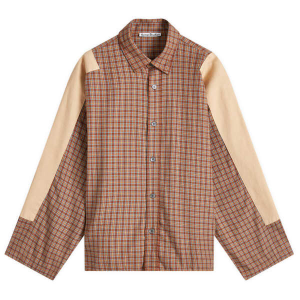 

Рубашка Sampa Dry Flannel в клетку Acne Studios, коричневый