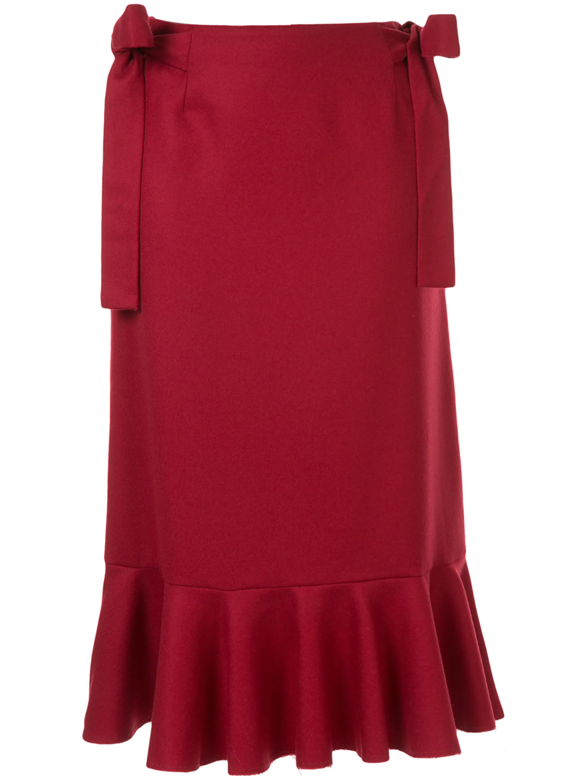 

Юбка миди с бантом Sueundercover, красный