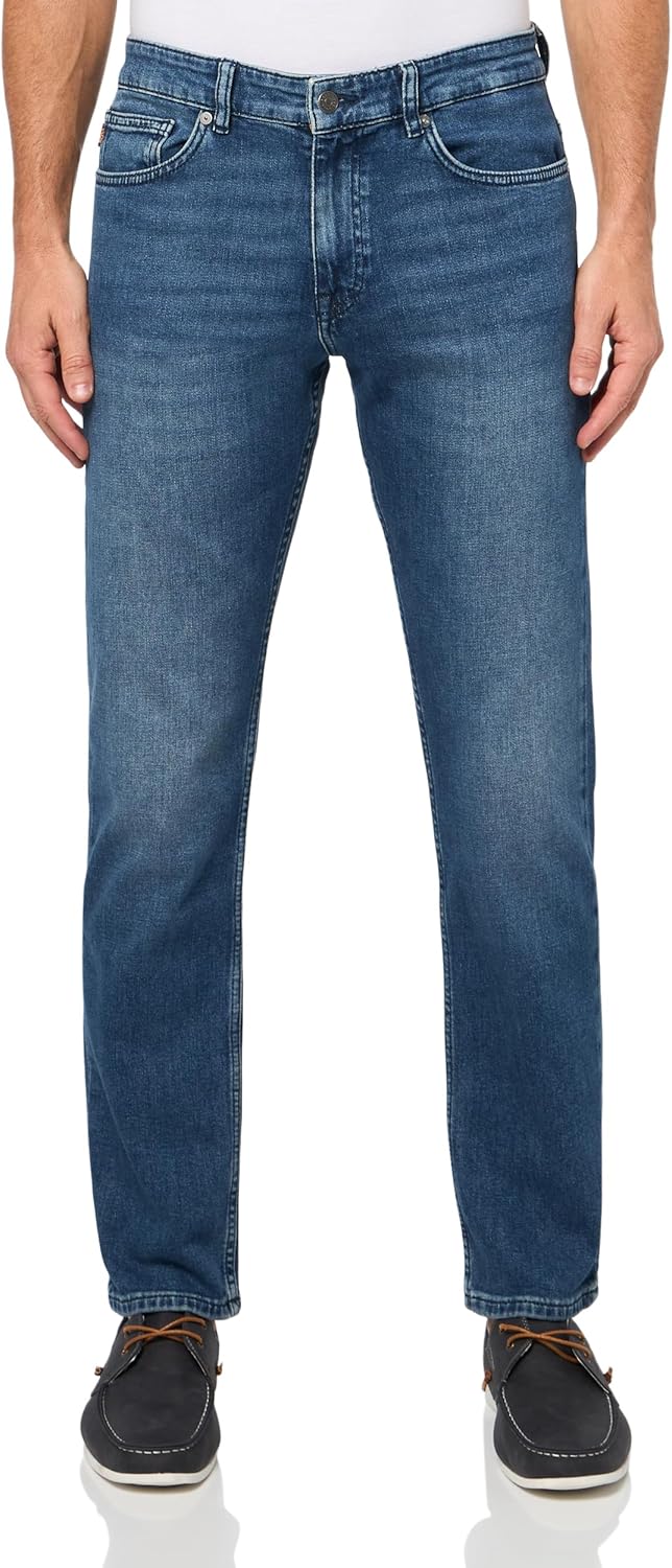 

BOSS Мужские джинсы Delaware Bo Comfort Cotton Slim Fit, Medium Blue