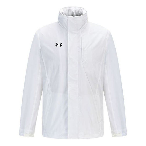 

Куртка training shuttle hooded jacket 'white black' Under Armour, белый