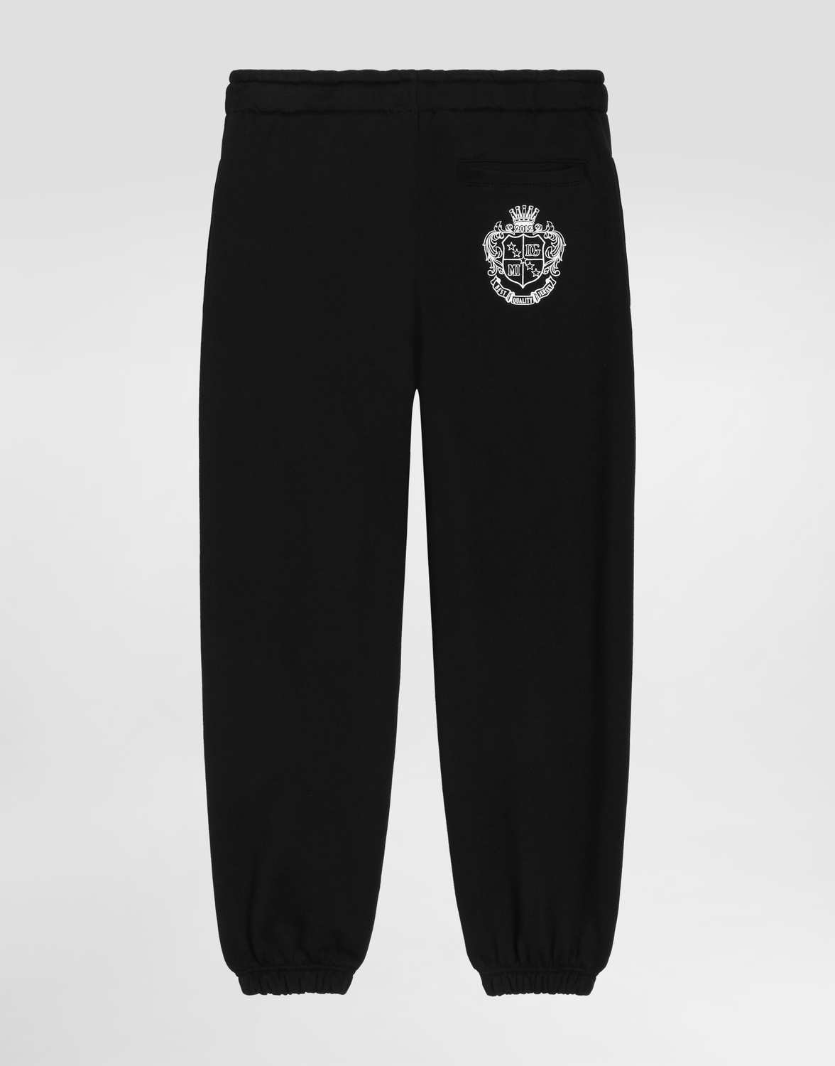 Флисовые брюки с принтом DOLCE & GABBANA, черный — фото 2