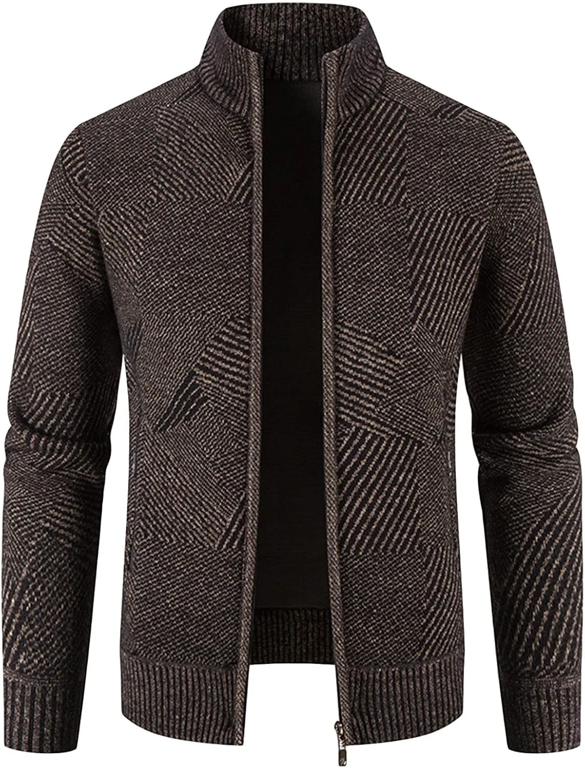 

Мужской кардиган с узором и молнией SWJGLITTR