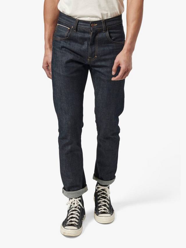 

Тигровые джинсы Selvedge Triumph Motorcycles, Blue