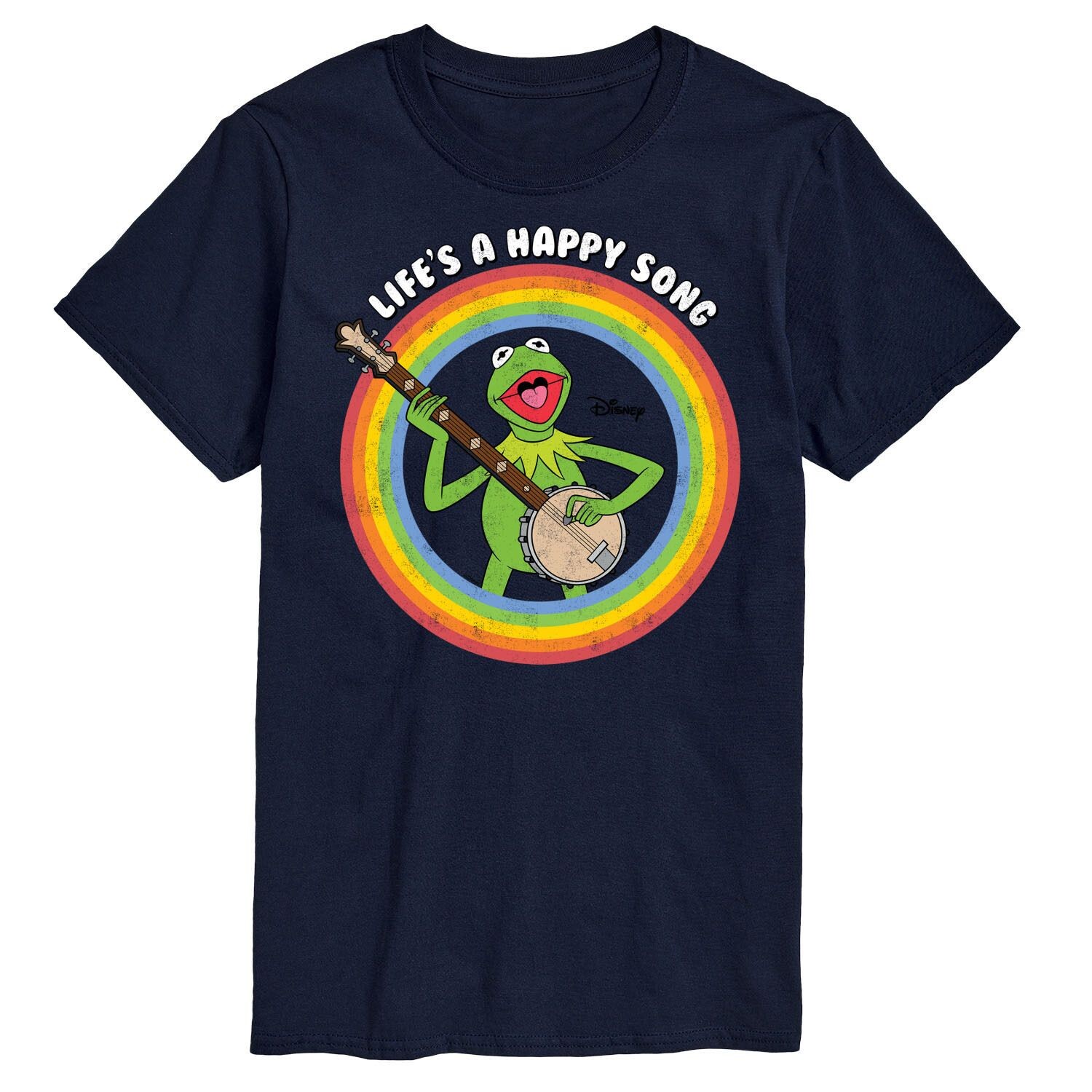 

Мужская футболка Disney's The Muppets Lifes A Happy Song, Синяя Licensed Character, синий