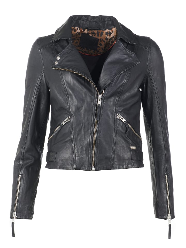 

Кожаная куртка Mustang Lederjacke Nusa, черный